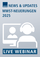 Live-Webinar MWST-Neuerungen 2025