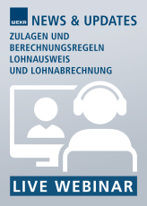 Live-Webinar Zulagen und Berechnungsregeln Lohnausweis und Lohnabrechnung