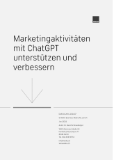 Marketingaktivitäten mit ChatGPT unterstützen und verbessern