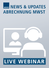 Live-Webinar Abrechnung MWST